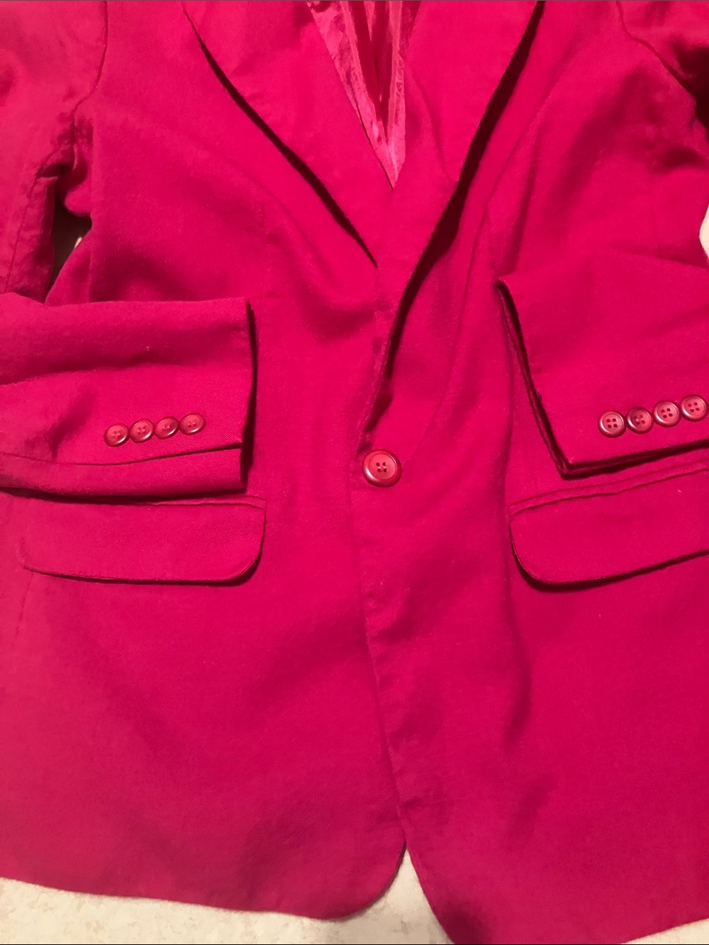 Pendleton Hot Pink Tailored Blazer - Picture 3 of 3
